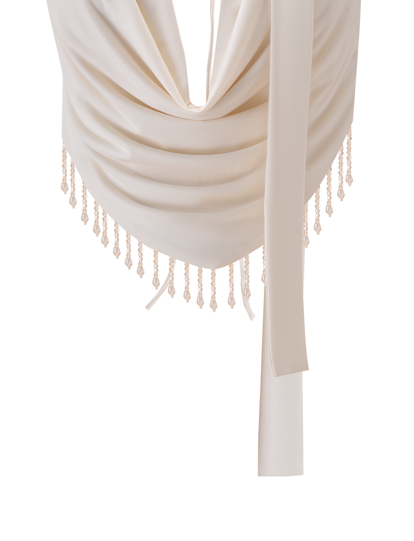 AUBRIELLA TASSLE TOP - CREAM