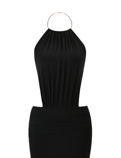 EVANNA MAXI DRESS - BLACK