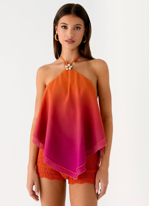 Twin Flame Top - Orange