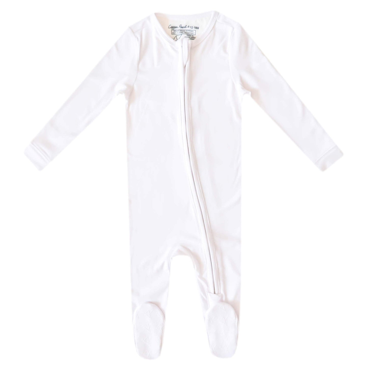 Zip-Up Footie Pajama - Dove