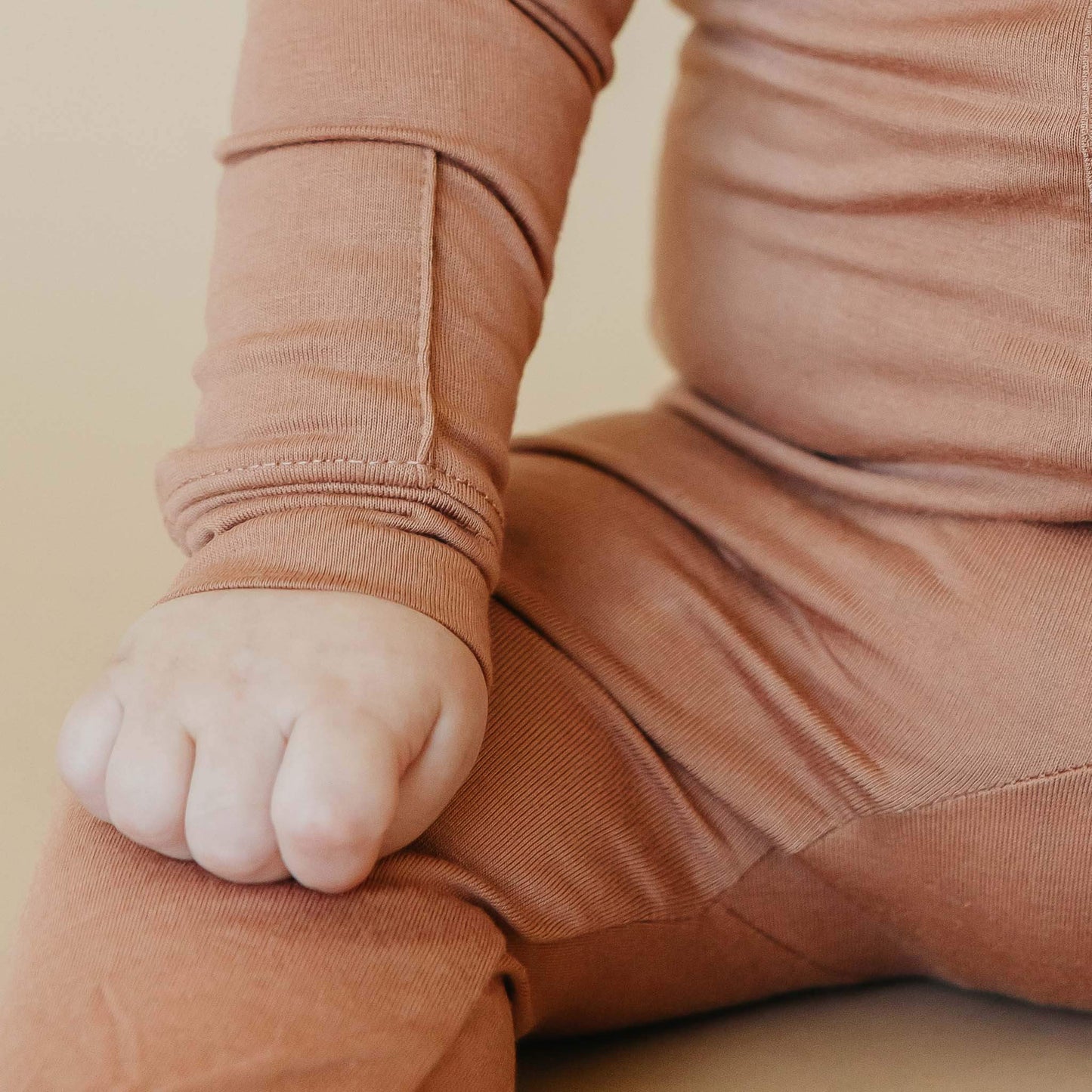 Zip-Up Footie Pajama - Pecan