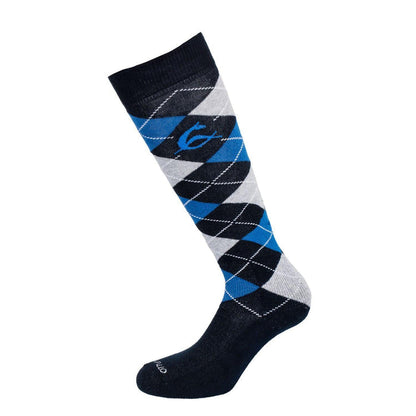 Acavallo diamond pattern cotton socks for horse rider AC 804 - HorseworldEU