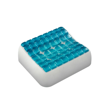Anatomic Travel Pillow by Technogel® without cover showing internal gel material