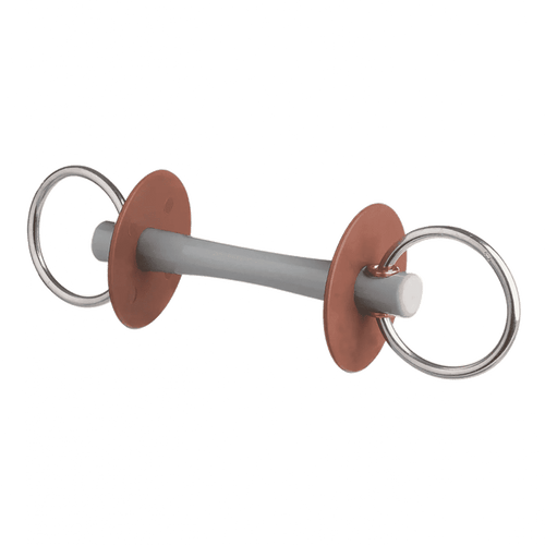 Beris loose ring snaffle bit with comfort bar, ring 6 cm, soft Beris