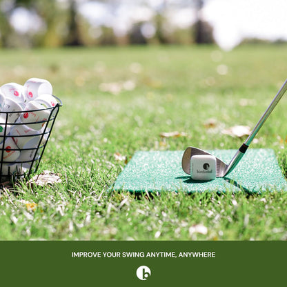 BirdieBall Turf Set | 1 Dozen Full-Swing Limited Flight Practice Golf Balls and Hitting Turf