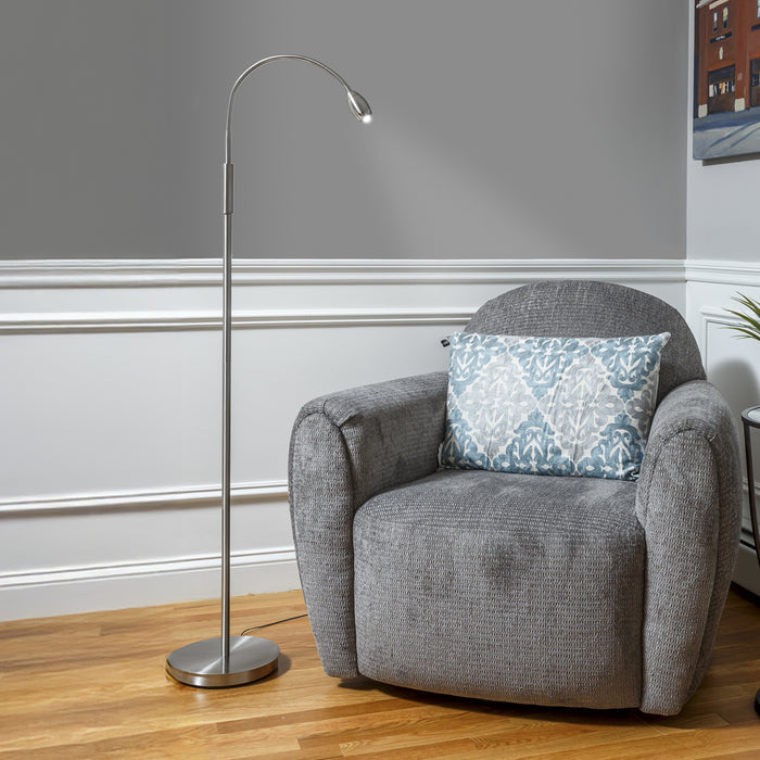 FOCUS Adjustable Beam Floor Lamp in a room setting