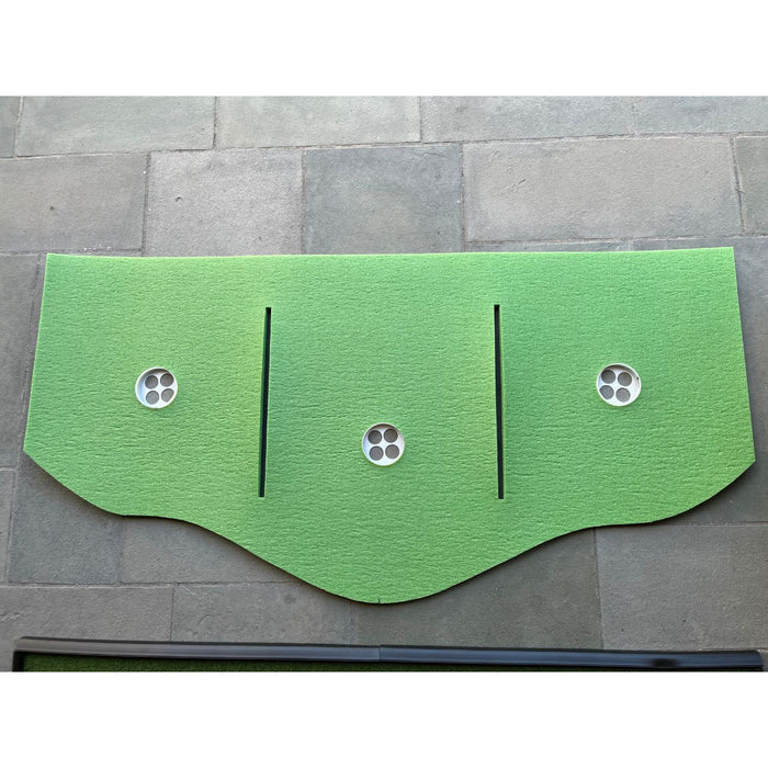 The BirdieBall Full Width Hole Deepening/Break Shim (for Turf Mats) adds realistic depth and break to your indoor putting practice, enhancing your short game experience for a pro-like feel on Tour Grade Turf.