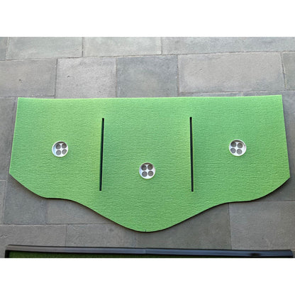 The BirdieBall Full Width Hole Deepening/Break Shim (for Turf Mats) adds realistic depth and break to your indoor putting practice, enhancing your short game experience for a pro-like feel on Tour Grade Turf.