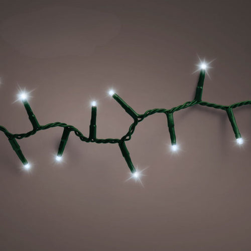 Lumineo Plug In Christmas Lights (Mains Powered) – Cool White LED String Lights
