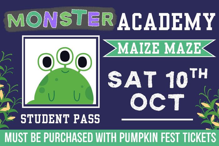 Monster Academy Maize Maze - Saturday 10th October 2026