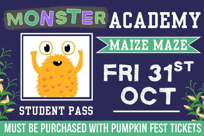 Monster Academy Maize Maze - Saturday 31st October 2026