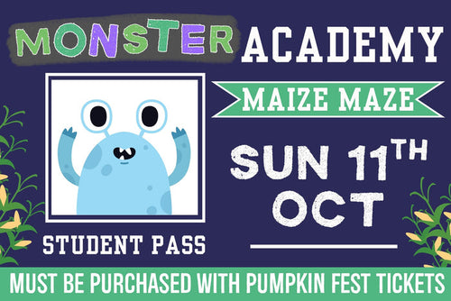 Monster Academy Maize Maze - Sunday 11th October 2026