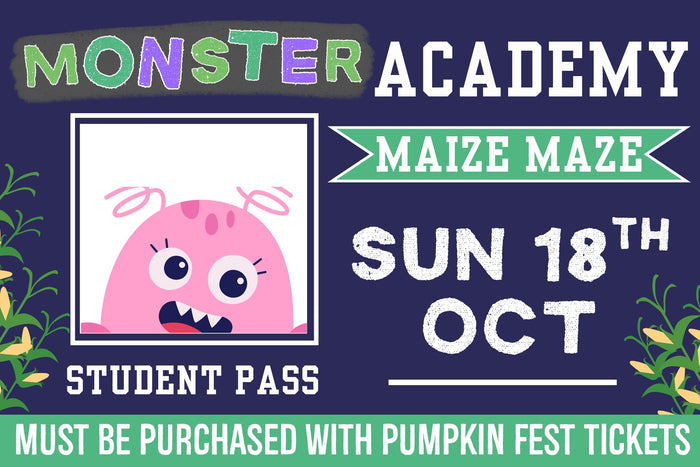 Monster Academy Maize Maze - Sunday 18th October 2026