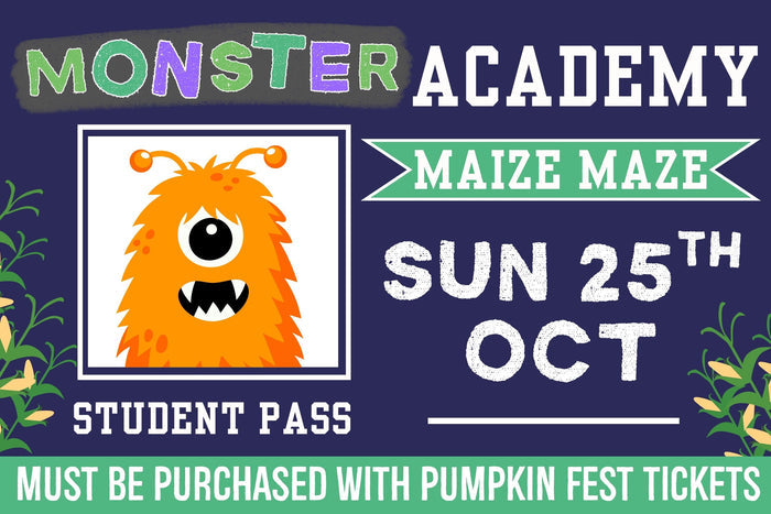 Monster Academy Maize Maze - Sunday 25th October 2026