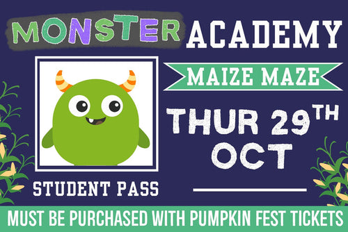 Monster Academy Maize Maze - Thursday 29th October 2026