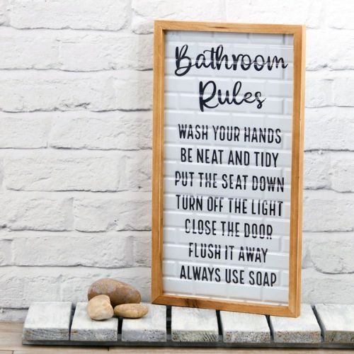 Novelty Bathroom Sign