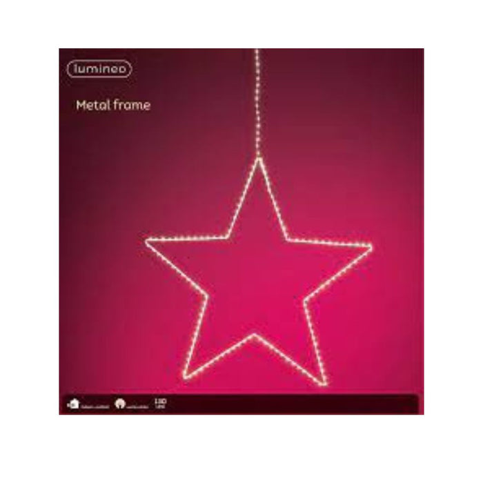 Prelit LED Star Light Warm White 38cm
