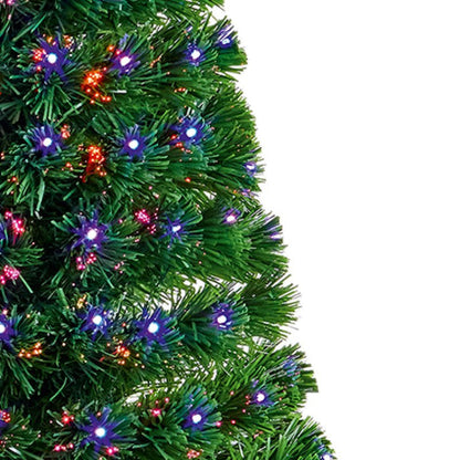 Premier 1.2m Slim Colour Change Star Fibre Optic Christmas Tree