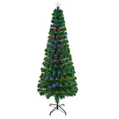 Premier 1.2m Slim Colour Change Star Fibre Optic Christmas Tree