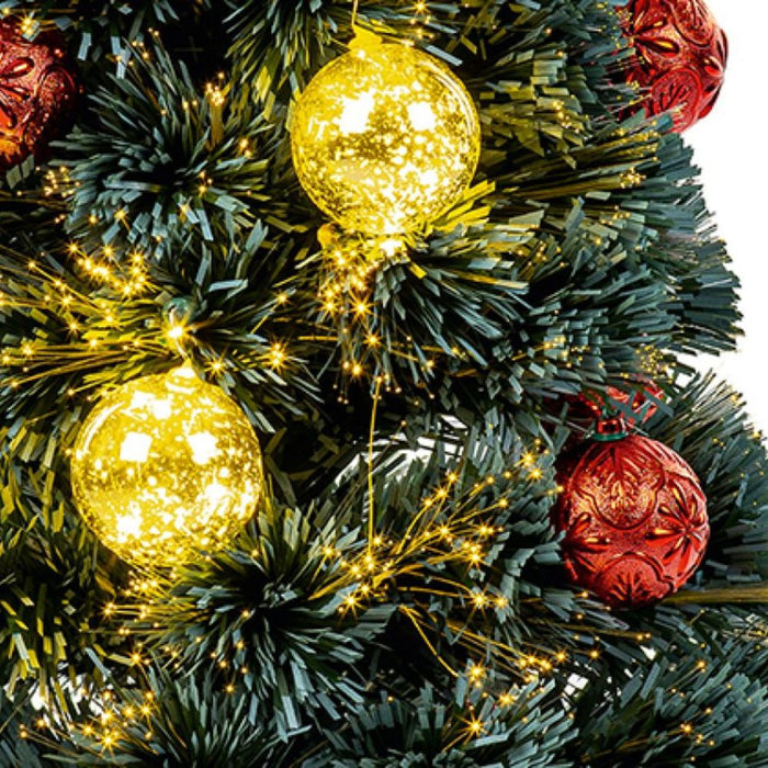 Premier 80cm Bauble Fibre Optic Christmas Tree