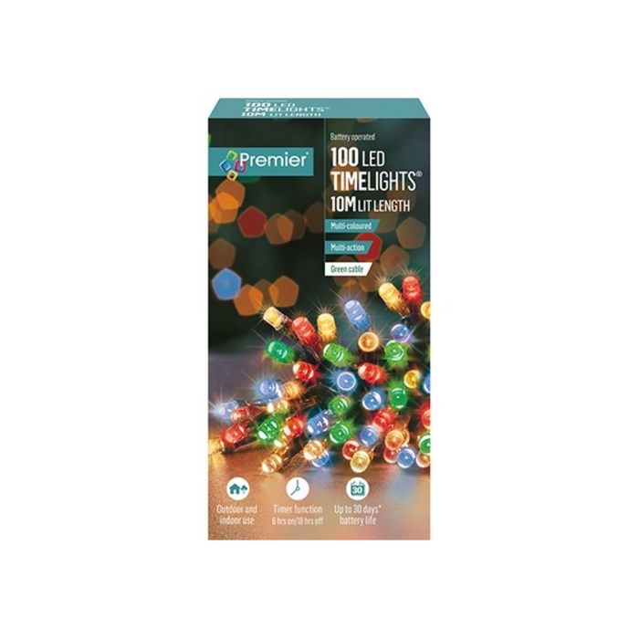 Premier Battery Operated Christmas Lights - Warm White LED String Lights