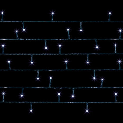 Premier Plug In Christmas Lights (Mains Powered) – Cool White LED String Lights
