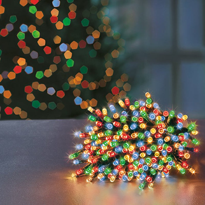 Premier Plug In Christmas Lights (Mains Powered) – Multicolour LED String Lights
