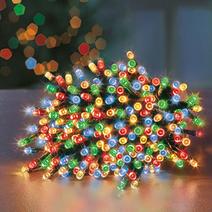 Premier Plug In Christmas Lights (Mains Powered) – Multicolour LED String Lights