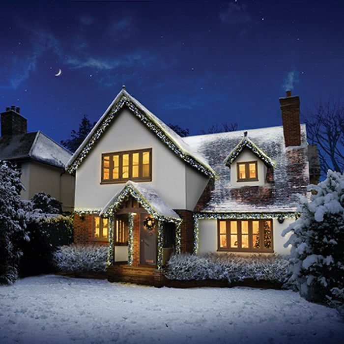 Premier Plug In Christmas Lights (Mains Powered) – Warm White/Cool White LED Cluster String Lights