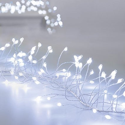 Premier Plug In Silver Wire Garland (Mains Powered) - Cool White 430 LED String Lights