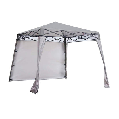 Replacement Canopy and Sunshade for Ezyfast Base 8' x 8', Canopy Top 6' x 6' Slant Leg Pop Up - RipLock 350 - Slate Gray