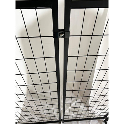 Replacement Canopy Cover for BestPet 8’ x 4’ x 6’ Outdoor Dog Kennel Playpen Crate – RipLock 350 – Slate Gray