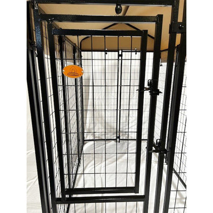 Replacement Canopy Cover for KennelMaster 6’ x 4’ x 6’ Welded Dog Kennel Playpen – RipLock 350 – Slate Gray