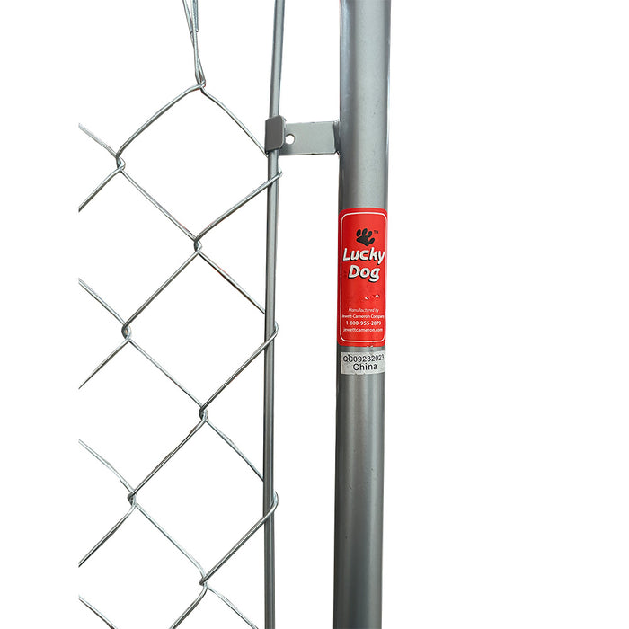 Replacement Canopy Cover for Lucky Dog 10' X 10' Chain Link Dog Kennel - RipLock 350 - Slate Gray