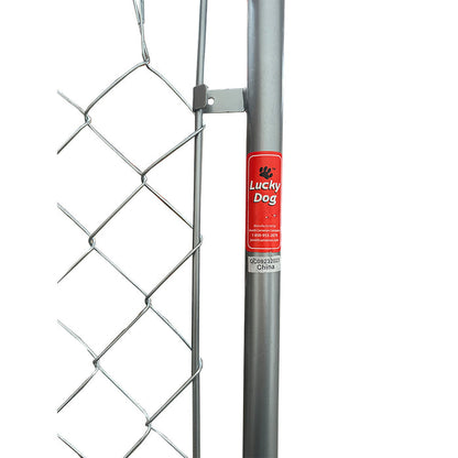 Replacement Canopy Cover for Lucky Dog 10' X 10' Chain Link Dog Kennel - RipLock 350 - Slate Gray