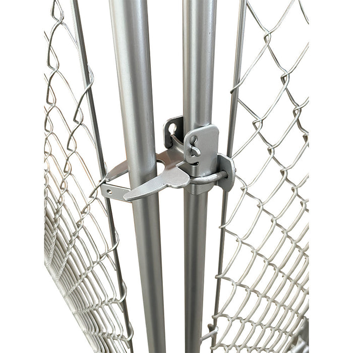 Replacement Canopy Cover for Lucky Dog 10' X 10' Chain Link Dog Kennel - RipLock 350 - Slate Gray
