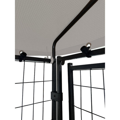 Replacement Canopy Cover for Veikous 10’ X 10’ Dog Kennel – RipLock 350 – Slate Gray