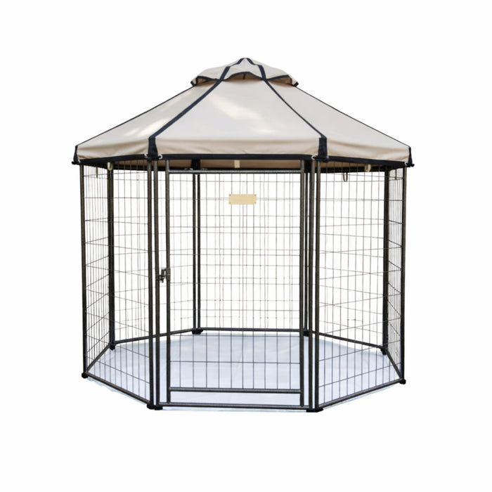 Replacement Canopy for Advantek 23405 5 Foot Portable Pet Dog Gazebo Kennel Playpen - Beige, RipLock 350