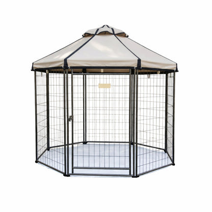 Replacement Canopy for Advantek 23405 5 Foot Portable Pet Dog Gazebo Kennel Playpen - Beige, RipLock 350