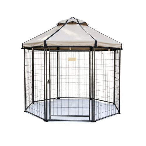 Replacement Canopy for Advantek 23405 5 Foot Portable Pet Dog Gazebo Kennel Playpen - Beige, RipLock 350