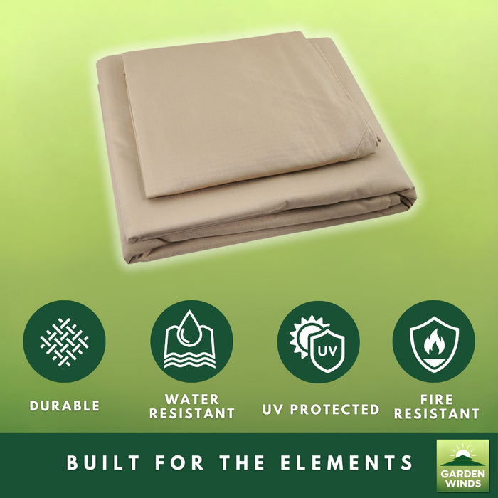 Replacement Canopy for Advantek 23405 5 Foot Portable Pet Dog Gazebo Kennel Playpen - Beige, RipLock 350