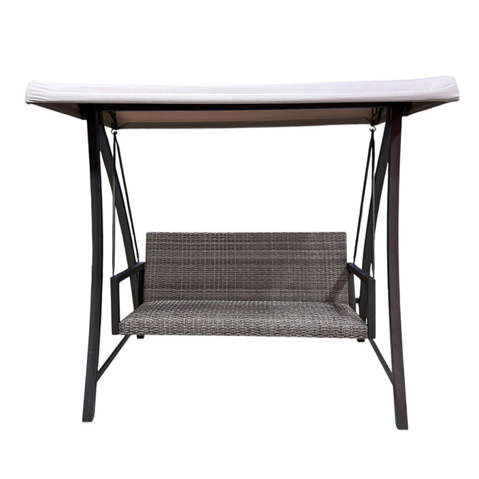 Replacement Canopy for Agio Luna Woven Patio Swing - RipLock 350 - Slate Gray
