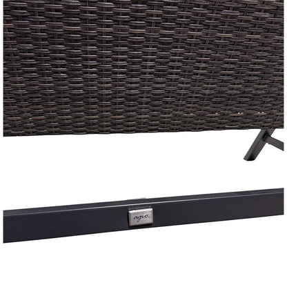 Replacement Canopy for Agio Luna Woven Patio Swing - RipLock 350 - Slate Gray