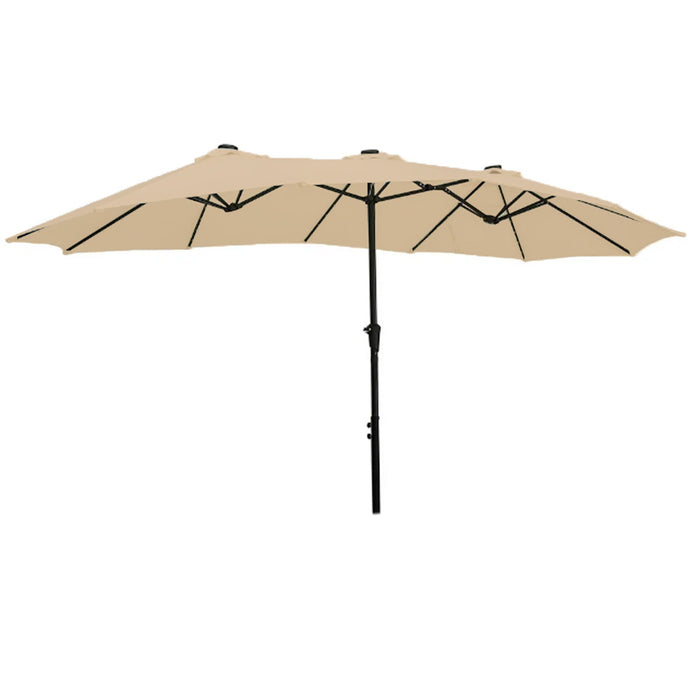 Replacement Canopy for Ainfox Hopkinton 15' Double Sided Patio LED Umbrella - RipLock 350