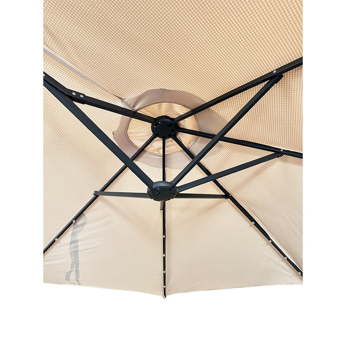 Replacement Canopy for Ainfox Hopkinton 15' Double Sided Patio LED Umbrella - RipLock 350