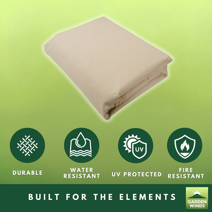 Replacement Canopy for Aoxun G30055BR1006 10’ x 6’ Lean To Gazebo - Beige, RipLock 350