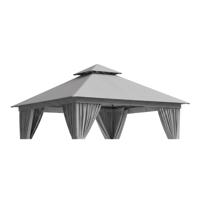 Replacement Canopy for Aoxun G30067-05A-QF 10’ x 10’ Gazebo - Slate Gray, RipLock 350