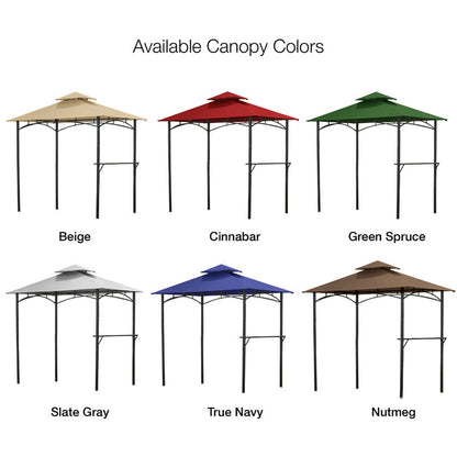 Replacement Canopy for Bamboo Look BBQ L-GZ238PST-11 Grill Gazebo