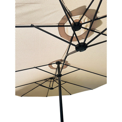 Replacement Canopy for BigRoof 15' Double Sided Patio Umbrella - RipLock 350