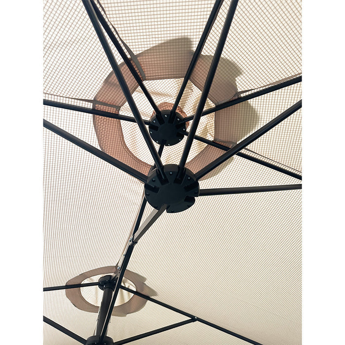 Replacement Canopy for BigRoof 15' Double Sided Patio Umbrella - RipLock 350